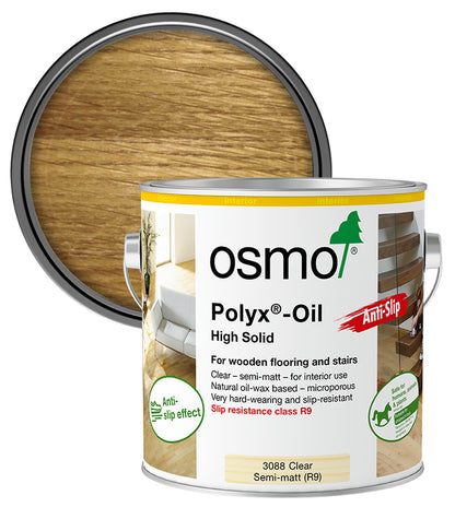 Osmo Polyx Oil Anti-Slip - Clear - Semi-Matt - 2.5 Litre