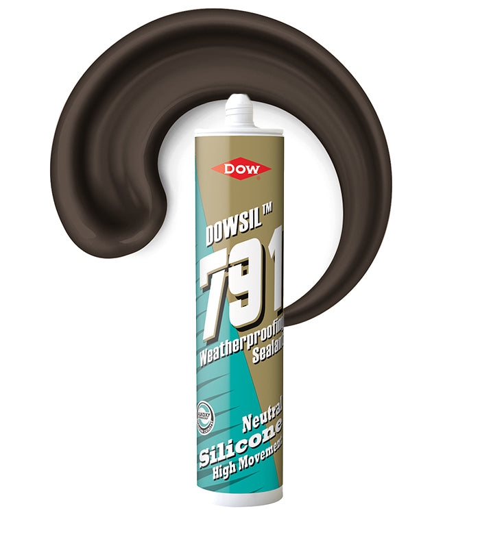 Dowsil 791 External Weatherproofing Silicone Sealant 310ml Cartridge - Bronze