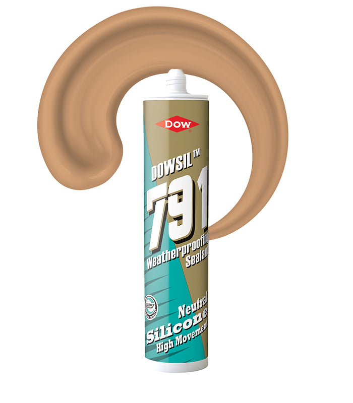 Dowsil 791 External Weatherproofing Silicone Sealant 310ml Cartridge - Buff