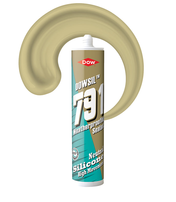 Dowsil 791 External Weatherproofing Silicone Sealant 310ml Cartridge - Stone