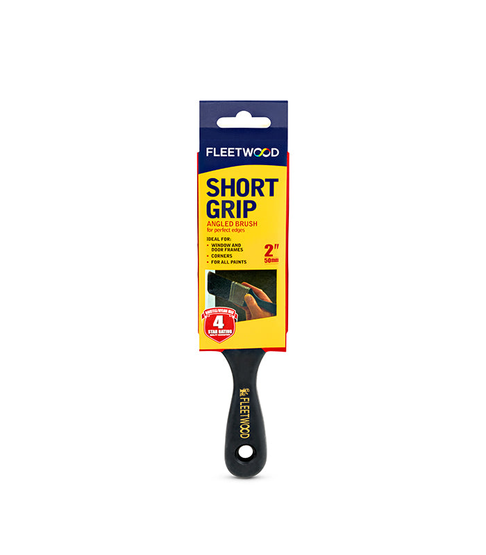 Fleetwood Short Grip Angled Paint Brush - 2 Inch