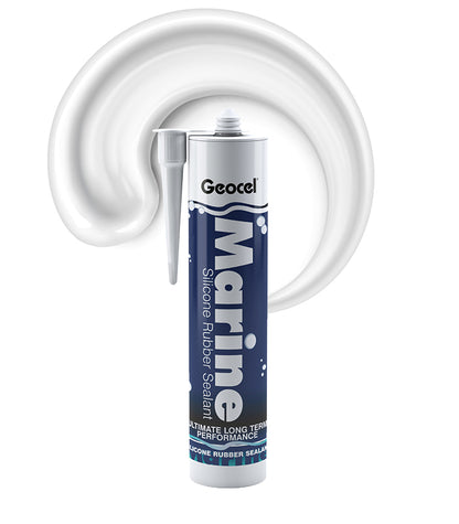 Geocel Marine Silicone Rubber Sealant 310ml Cartridge - White