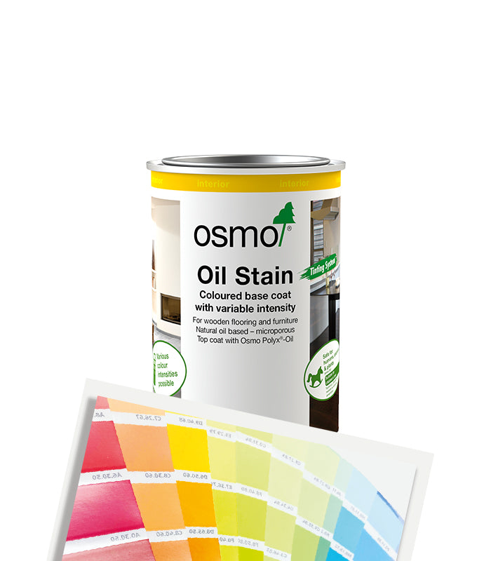 Osmo Oil Stain Satin - 1L - Tinted Mixed Colour