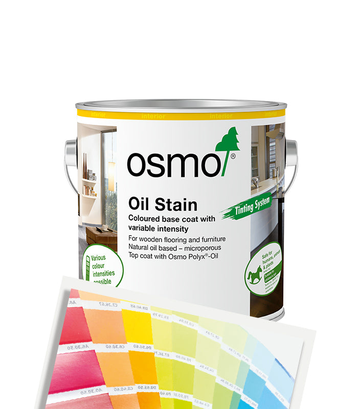 Osmo Oil Stain Satin - 2.5L - Tinted Mixed Colour