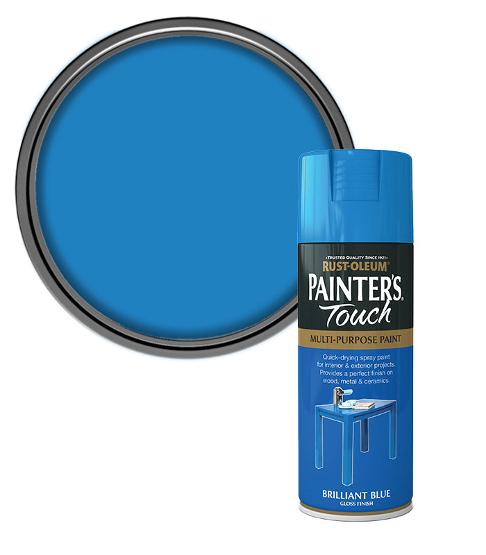 Rust-Oleum Painter’s Touch Spray Paint 400ml Gloss - Brilliant Blue