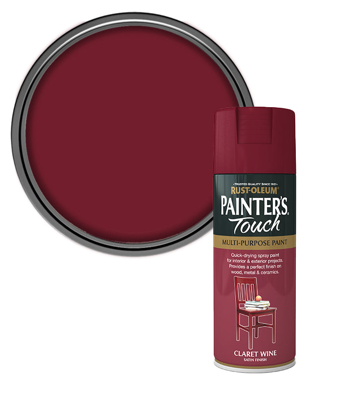 Rust-Oleum Painter’s Touch Spray Paint 400ml Satin - Claret Wine
