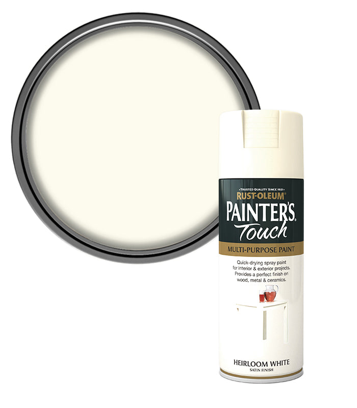 Rust-Oleum Painter’s Touch Spray Paint 400ml Satin - Heirloom White