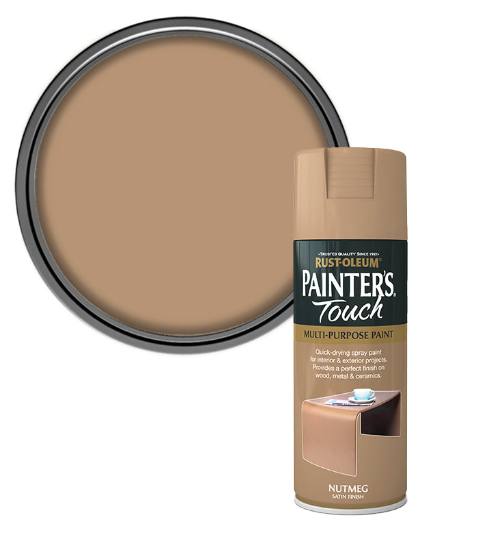Rust-Oleum Painter’s Touch Spray Paint 400ml Satin - Nutmeg