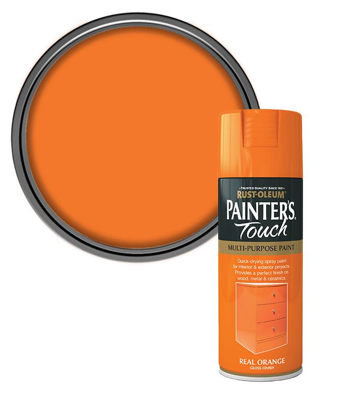 Rust-Oleum Painter’s Touch Spray Paint 400ml Gloss - Real Orange