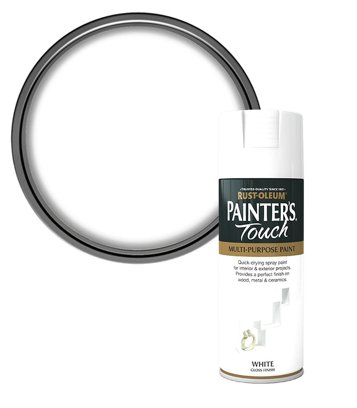 Rust-Oleum Painter’s Touch Spray Paint 400ml Gloss - White