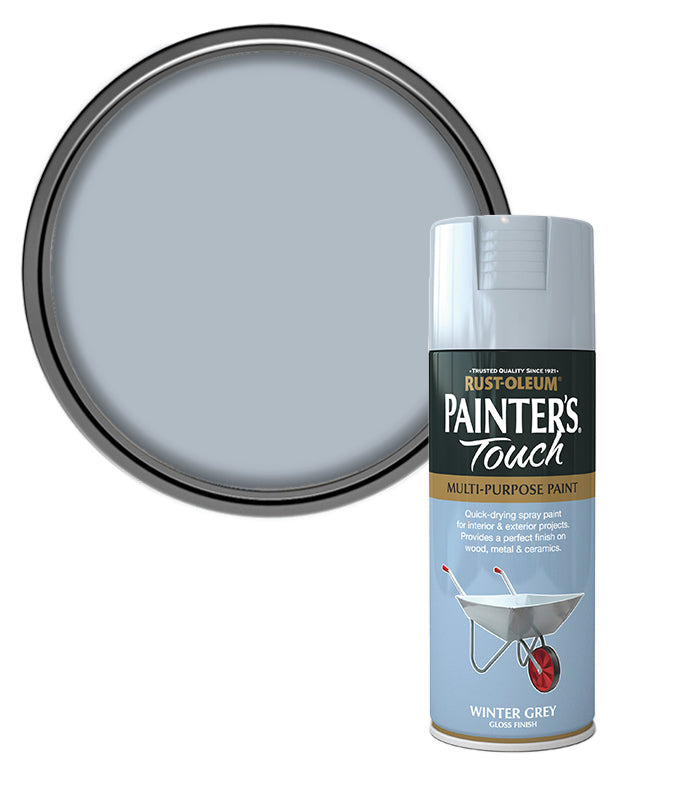 Rust-Oleum Painter’s Touch Spray Paint 400ml Gloss - Winter Grey
