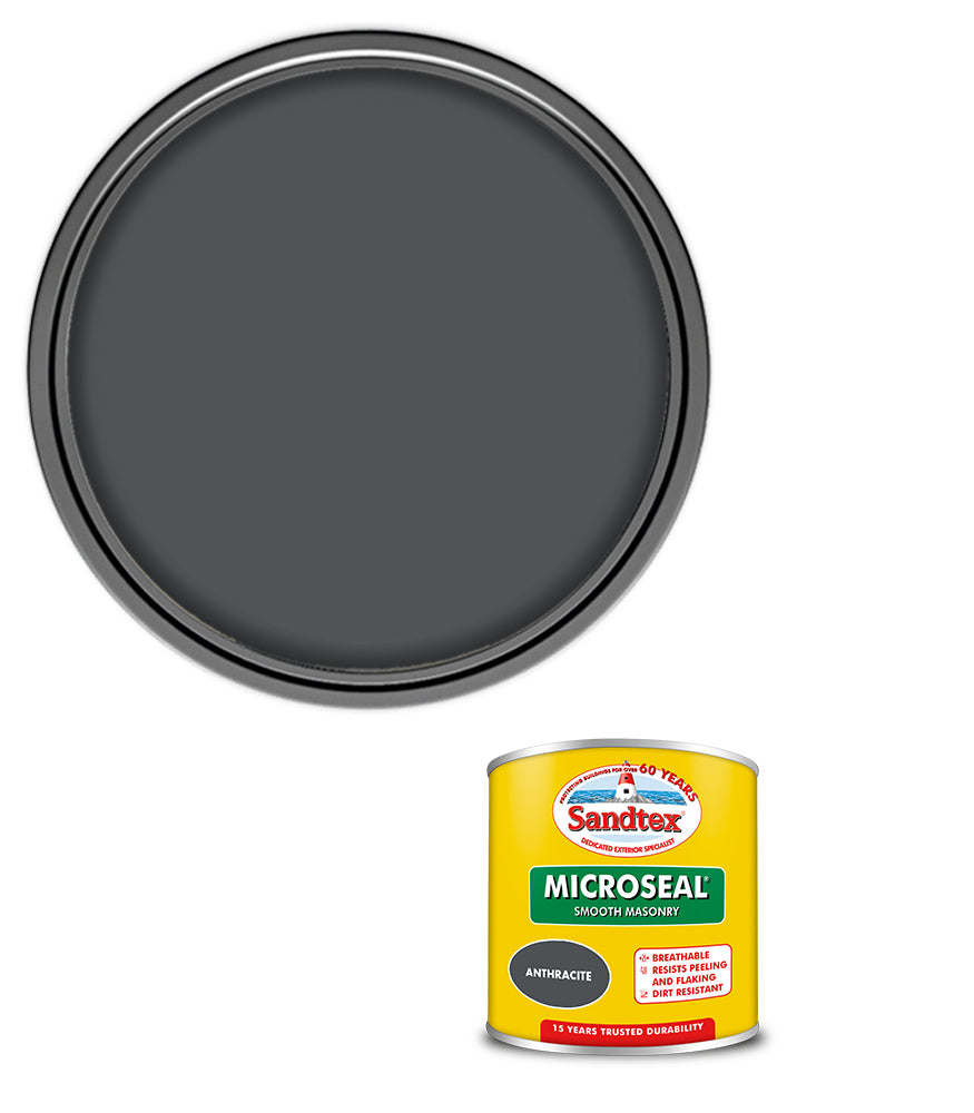 Sandtex 15 Year Microseal Smooth Masonry - Anthracite - 150ml