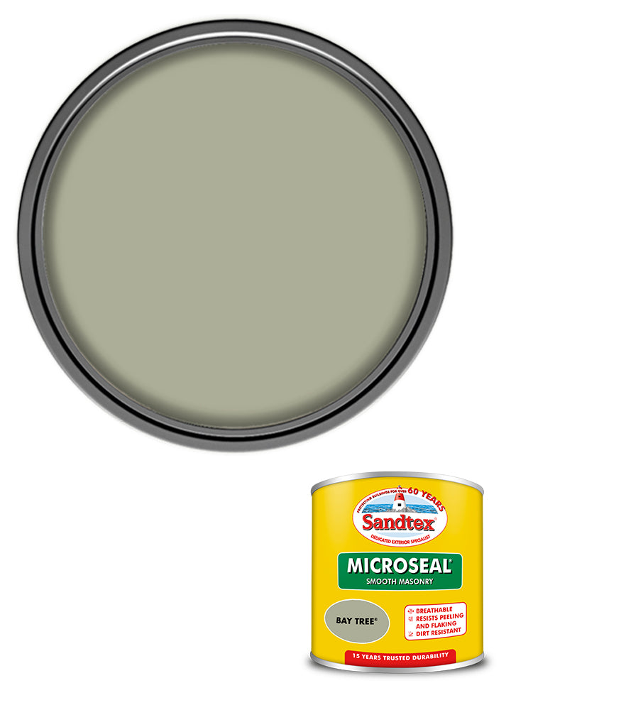 Sandtex 15 Year Microseal Smooth Masonry - Bay Tree - 150ml