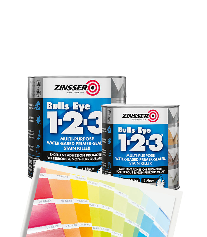 Zinsser Bulls Eye 1-2-3 Primer Paint- Tinted Colour Match