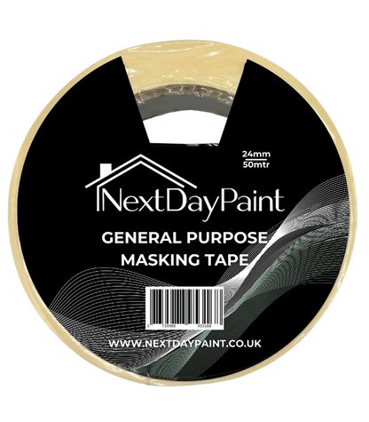 Next Day Paint General Purpose Masking Tape - 24mm x 50m