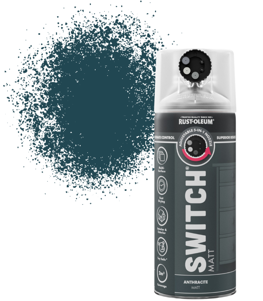 Rust-Oleum Switch Spray Paint 400ml - Matt - Anthracite