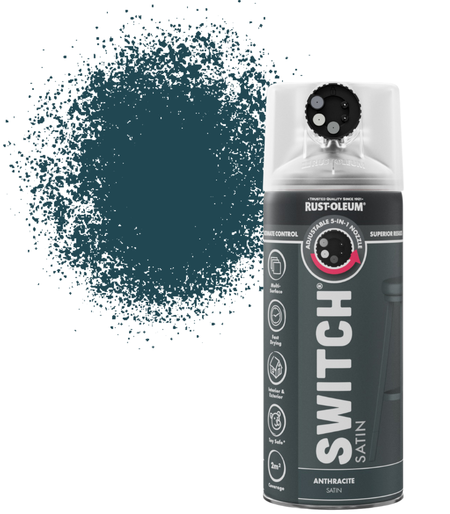 Rust-Oleum Switch Spray Paint 400ml - Satin - Anthracite