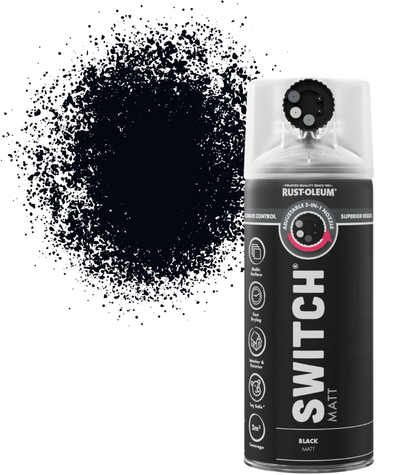 Rust-Oleum Switch Spray Paint 400ml - Matt - Black