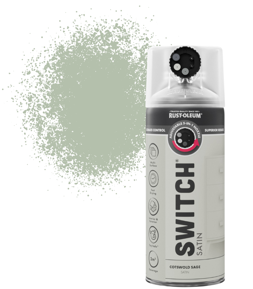 Rust-Oleum Switch Spray Paint 400ml - Satin - Cotswold Sage
