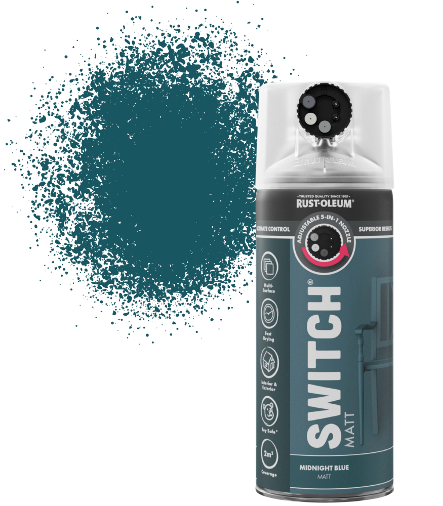 Rust-Oleum Switch Spray Paint 400ml - Matt - Midnight Blue