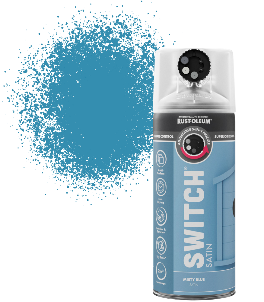 Rust-Oleum Switch Spray Paint 400ml - Satin - Misty Blue