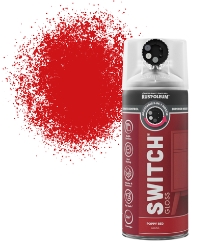 Rust-Oleum Switch Spray Paint 400ml - Gloss - Poppy Red