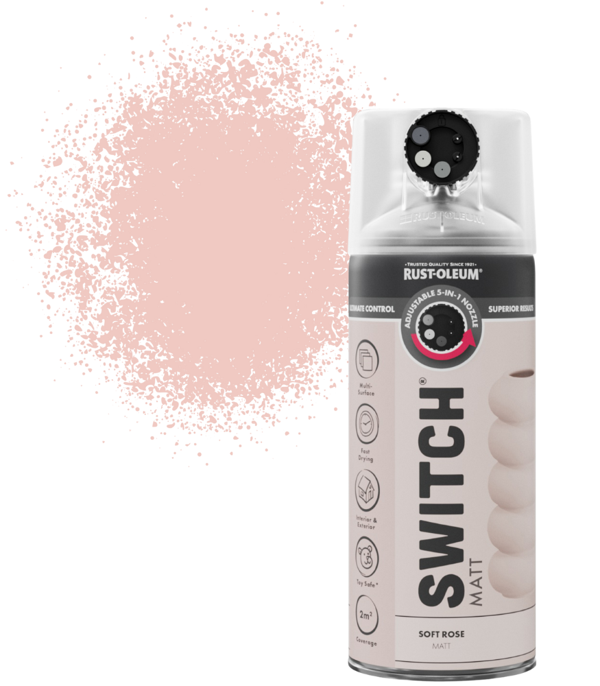 Rust-Oleum Switch Spray Paint 400ml - Matt - Soft Rose