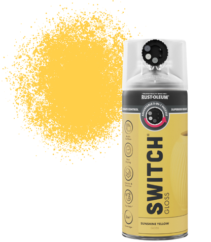 Rust-Oleum Switch Spray Paint 400ml - Gloss - Sunshine Yellow