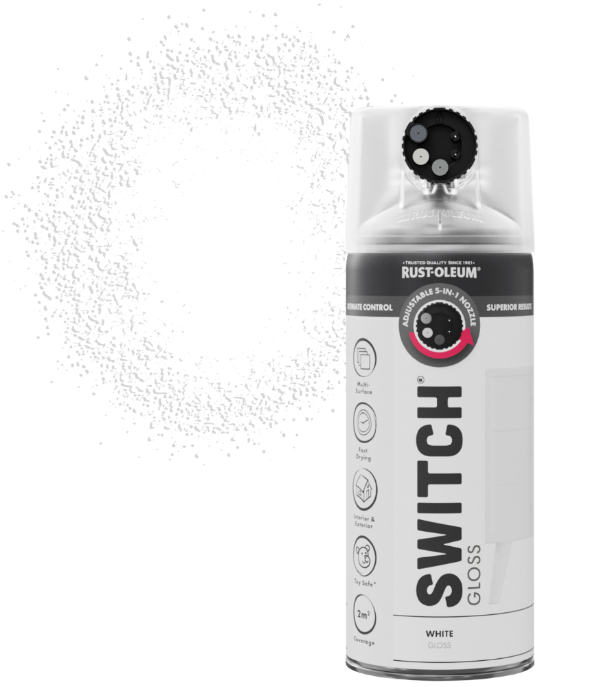 Rust-Oleum Switch Spray Paint 400ml - Gloss - White
