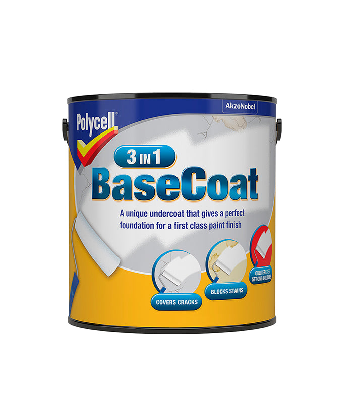 Polycell 3 in 1 Basecoat Undercoat - 2.5 Litres