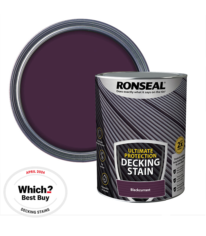 Ronseal Ultimate Decking Stain - 5L - Blackcurrent