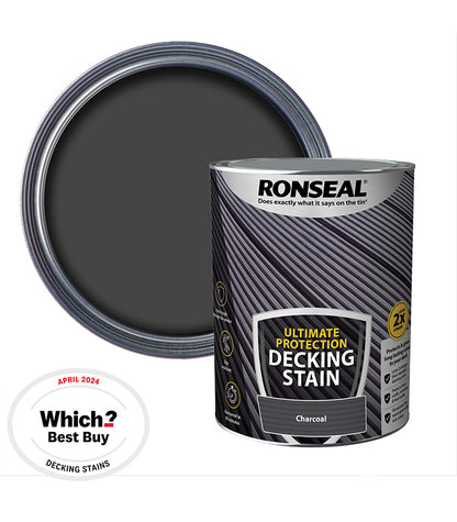 Ronseal Ultimate Decking Stain - 5L - Charcoal