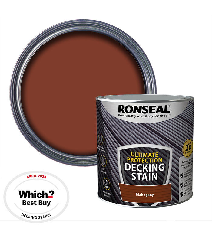 Ronseal Ultimate Decking Stain - 2.5L - Mahogany