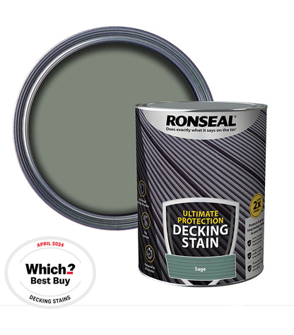 Ronseal Ultimate Decking Stain - 5L - Sage