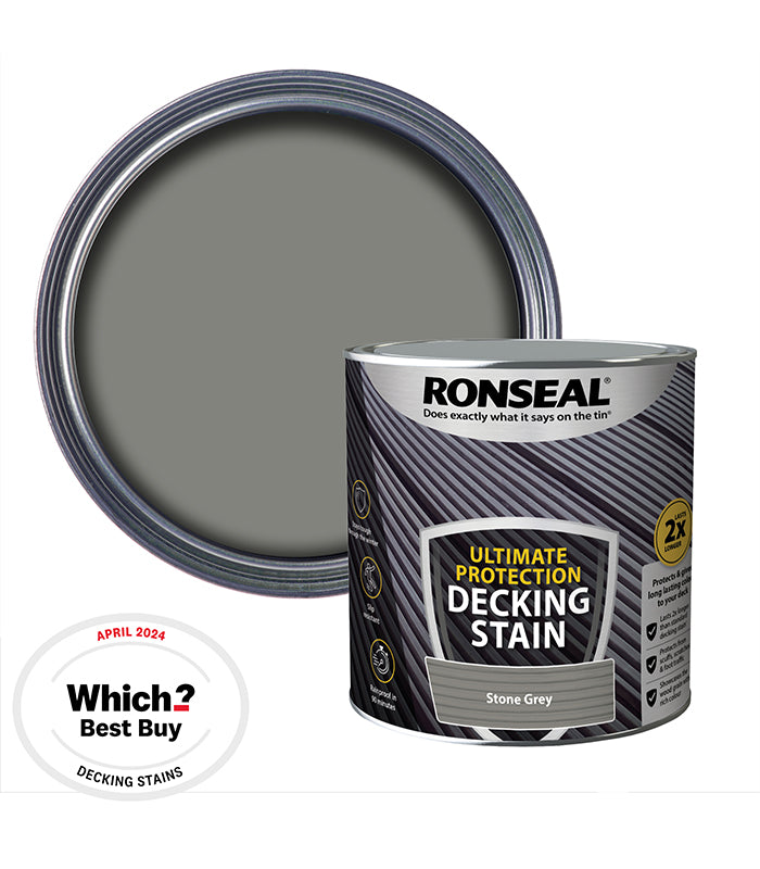 Ronseal Ultimate Decking Stain - 2.5L - Stone Grey