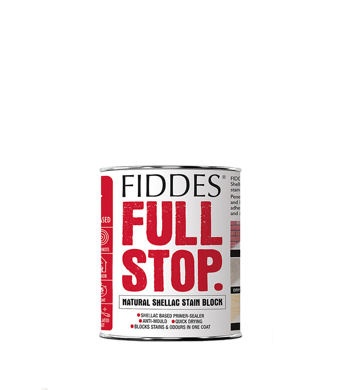 Fiddes Full Stop Stain Blocker Shellac Based Universal Primer White - 1 Litre