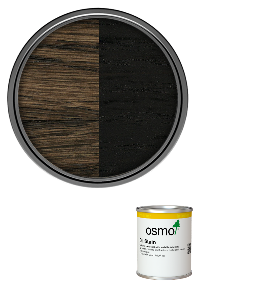 Osmo Oil Stain Satin - Black - 125ml