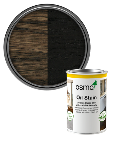 Osmo Oil Stain Satin - Black - 1L