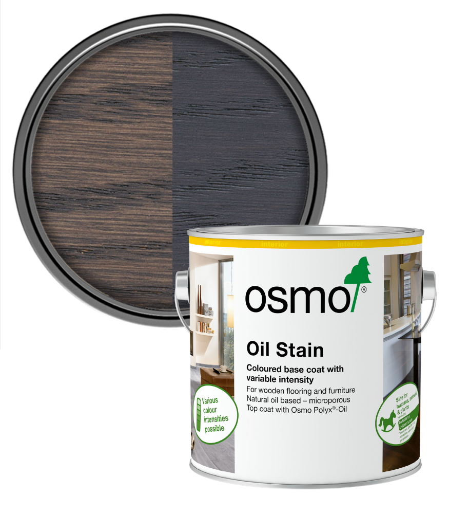 Osmo Oil Stain Satin - Graphite - 2.5L