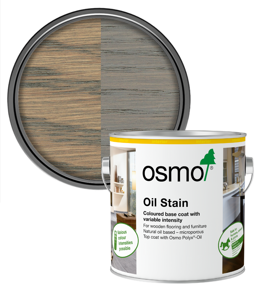Osmo Oil Stain Satin - Silver Grey - 2.5L