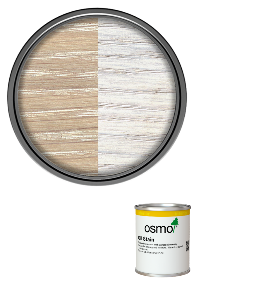Osmo Oil Stain Satin - White - 125ml