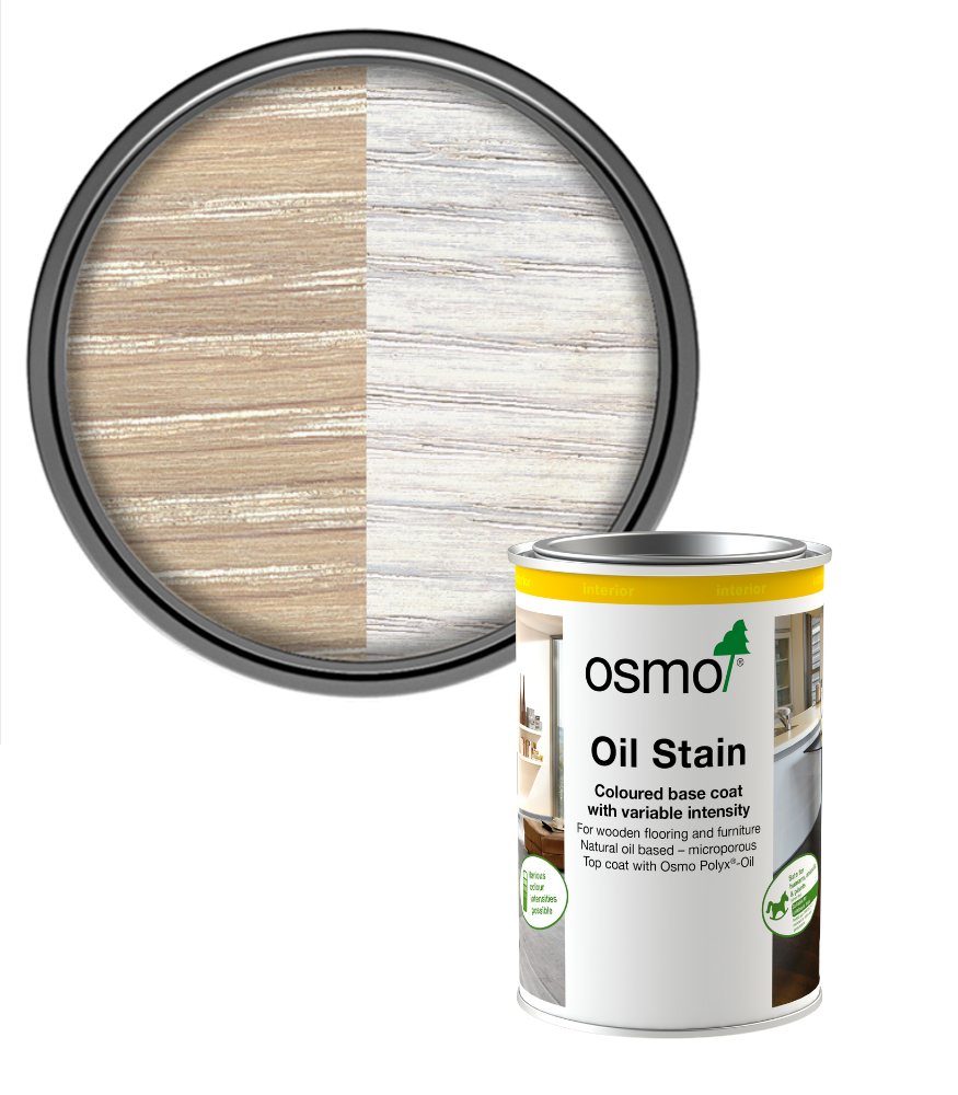 Osmo Oil Stain Satin - White - 1L
