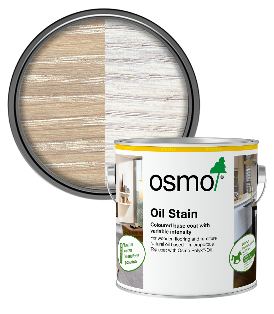 Osmo Oil Stain Satin - White - 2.5L