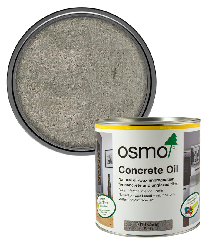 Osmo Concrete Finishing Oil - Clear - Satin - 750ml