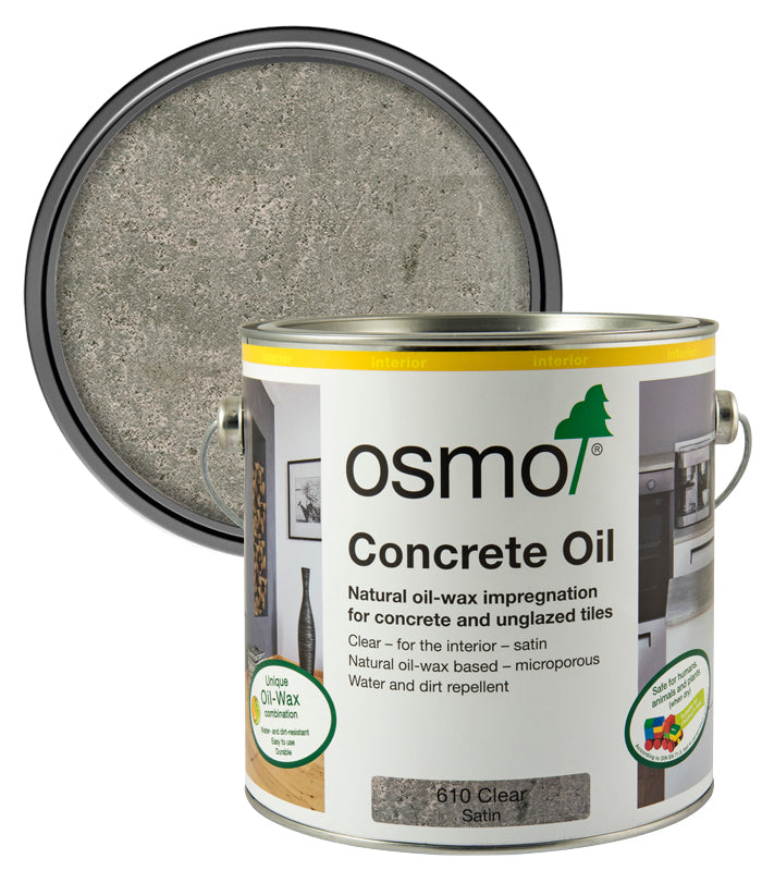 Osmo Concrete Finishing Oil - Clear - Satin - 2.5L