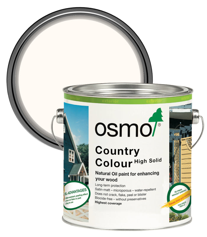 Osmo Country Colour -  White - 2.5 Litre