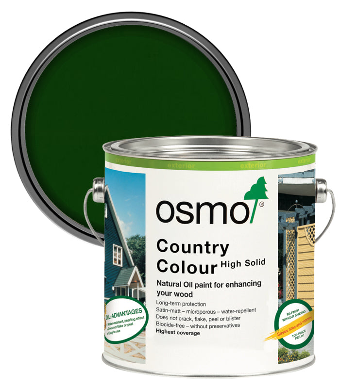 Osmo Country Colour -  Fir Green - 2.5 Litre