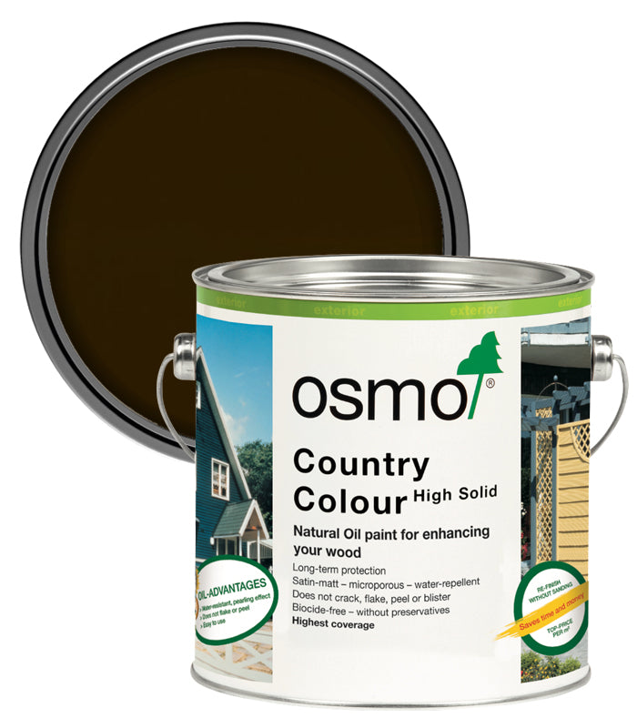 Osmo Country Colour -  Dark Brown - 2.5 Litre