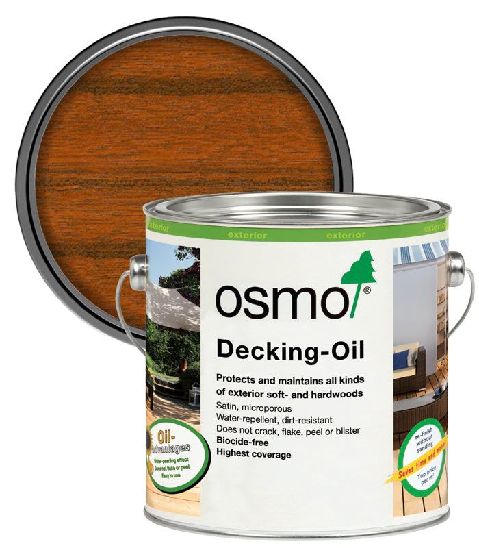 Osmo Decking Oil - Bangkirai Dark - 2.5 Litre