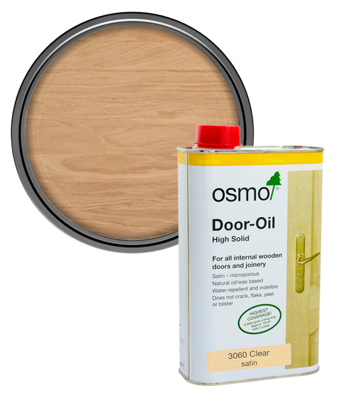 Osmo Door Oil - Satin Clear 3060- 1 Litre